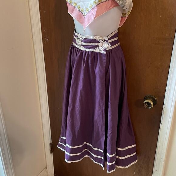 Gunne Sax purple prairie skirt cottagecore - Picture 6 of 10